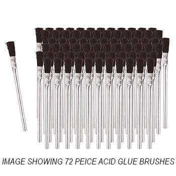 12 Pack of Acid/Glue Brushes