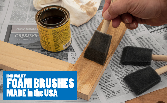 Durable Foam Brushes Made in the USA