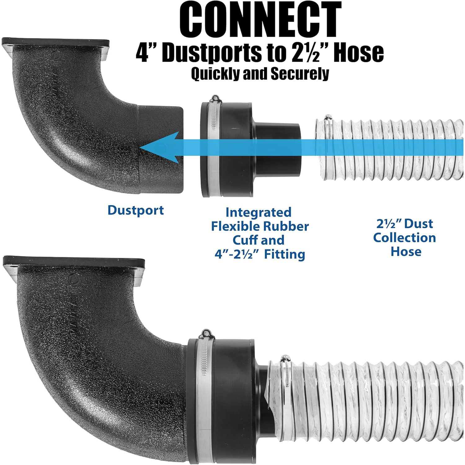 4" - 2-1/2" Quick Connect Adapter