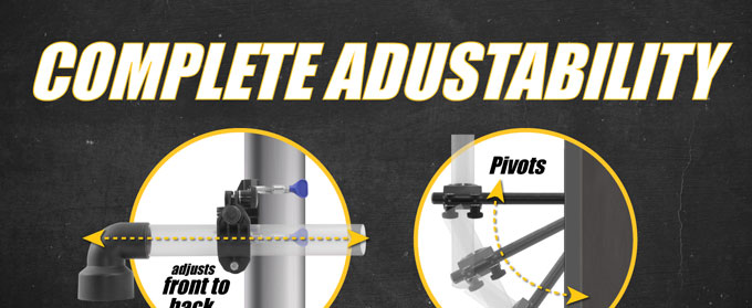 X-Stream Drill Press Dust Collector with Multi-Axis Adjustability