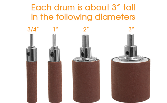 Sleeveless Drum Sander Kit