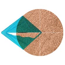 Large Transparent Center Finder for Round Objects