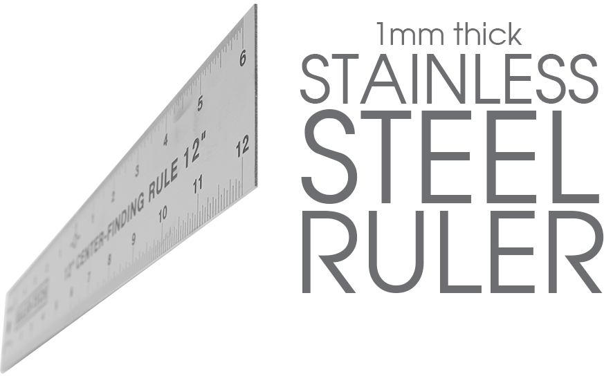 Stainless Steel Center Finder Rule