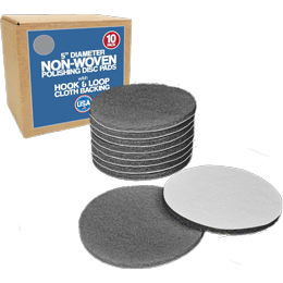 5" Non-Woven Discs - Gray - 800 Grit - 10 Pack