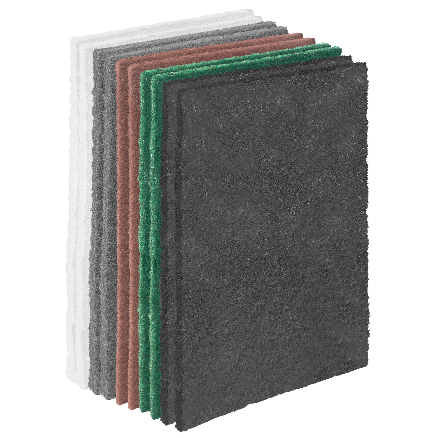 5" White Non-Woven Cloth Backed Discs - 10 Pack