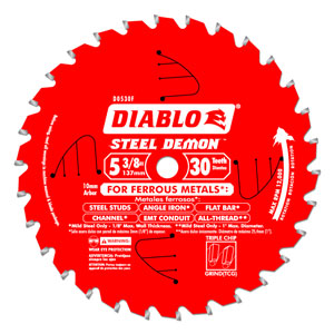 5-3/8" x 30 Tooth Ferrous Metal Saw Blade - D0530F