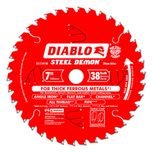 7" x 38 Tooth Ferrous Metal Saw Blade - D0738FM