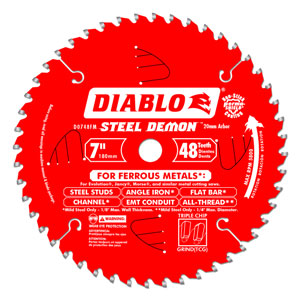 7" x 48 Tooth Ferrous Metal Saw Blade - D0748FM