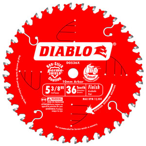 5-3/8" x 36 Tooth Finish Saw Blade - D0536X