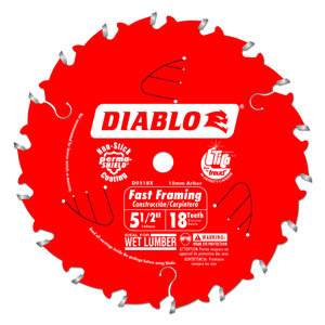 5-1/2" x 18 Tooth Framing Saw Blade - D0518X