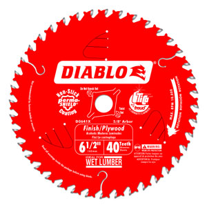 6-1/2" x 40 Tooth Finishing / Plywood Saw Blade - D0641X