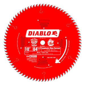 10" x 84 Tooth Non-Ferrous Metals & Laminate Saw Blade / D1084L