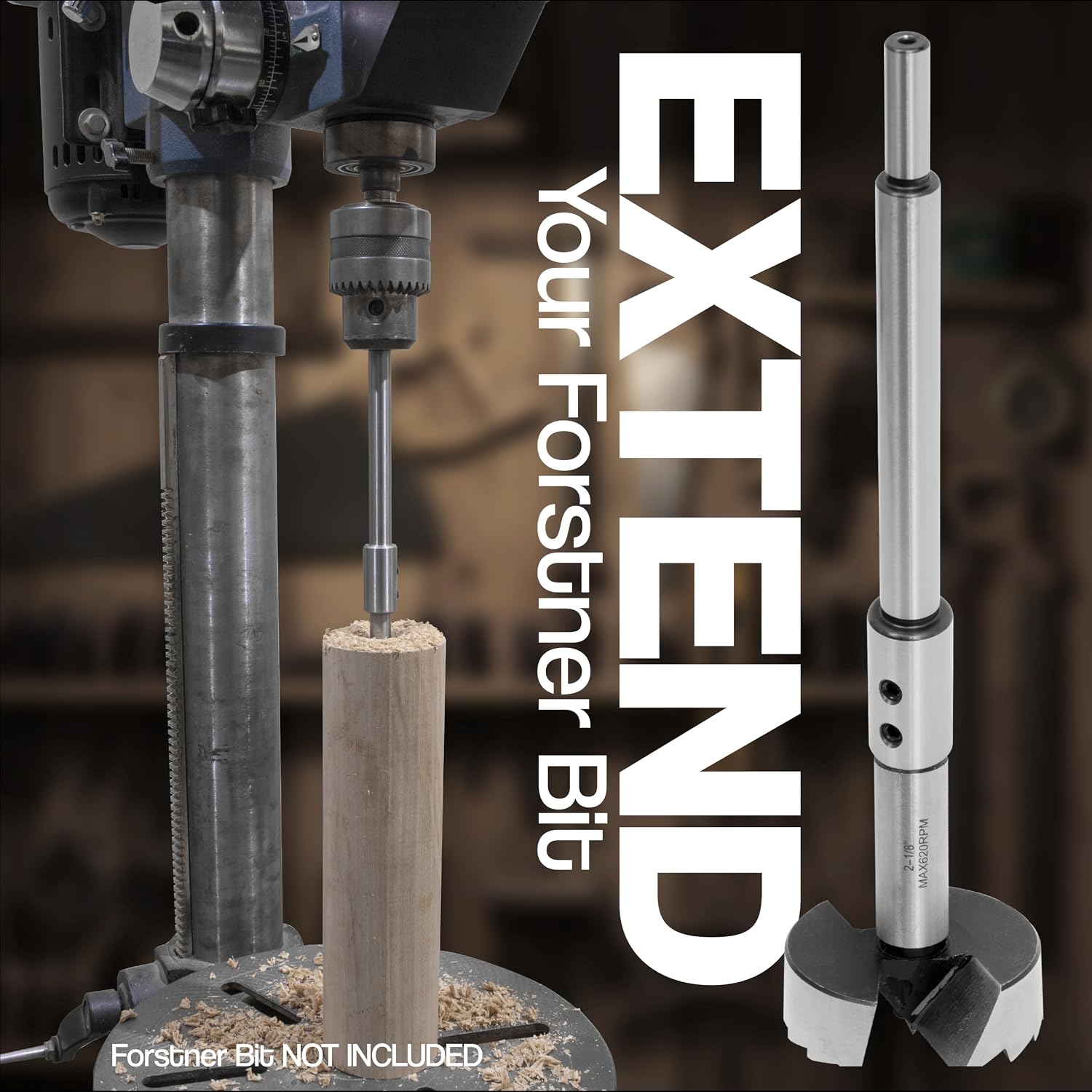 10" Forstner Bit Extender