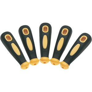 5 Pc. Rubber File Handles w/Round Hole