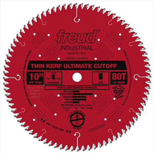 10" Industrial Thin Kerf Ultimate Cut-Off Blade - LU74R010