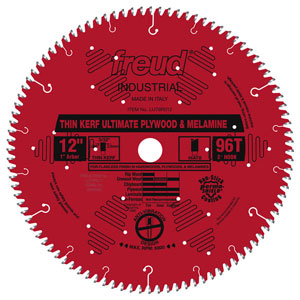 12" Industrial Thin Kerf Ultimate Plywood & Melamine Blade - LU79R012