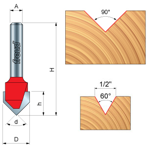 V-Groove Router Bits 