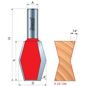 Butterfly Spline Router Bit 