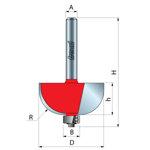 Cove Router Bit Dimensions