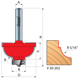 Cove & Fillet Router Bit