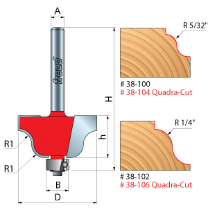 Roman Ogee Router Bits