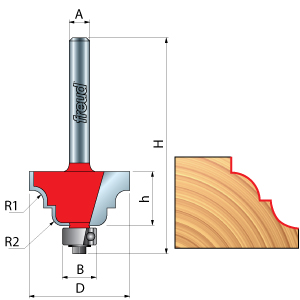 Freud Cove & Bead Router Bits