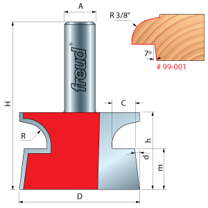 Door Lip Router Bit