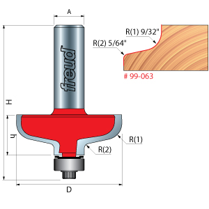 No Lip Door Edge Router Bit