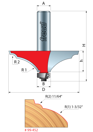 Table Edge & Handrail Router Bit