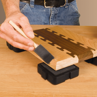 Loc-Blocks for Woodworking Finishing