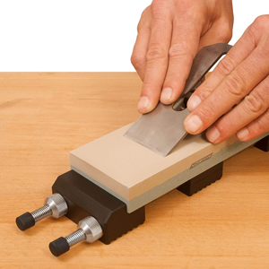 Quik Hone jointer and planer knife sharpening device