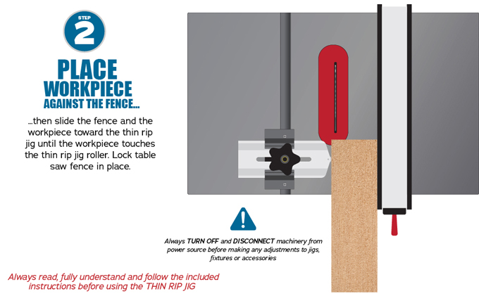 Fulton Thin Rip Table Saw Jig