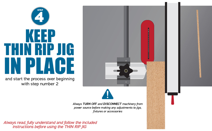 Fulton Thin Rip Table Saw Jig