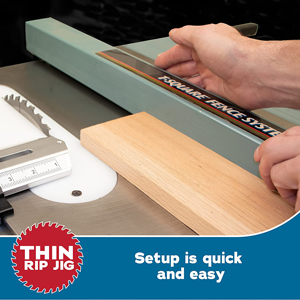 Thin Rip Table Saw Jig Quick Setup