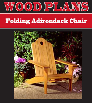 Folding Adirondack Lawn Chair 
Woodworking Plan