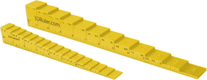 3D Ruler Step Gauge
