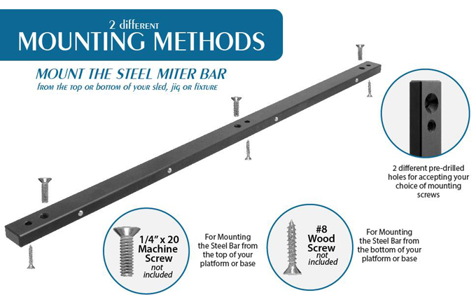 Fulton 18" Precision Steel Miter Bar