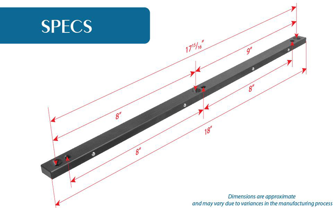 Fulton 18" Precision Steel Miter Bar