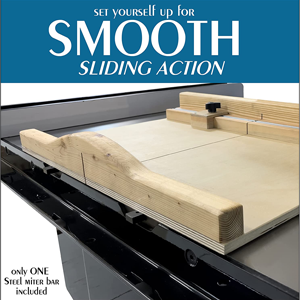 Smooth Sliding 18" Precision Steel Miter Bar