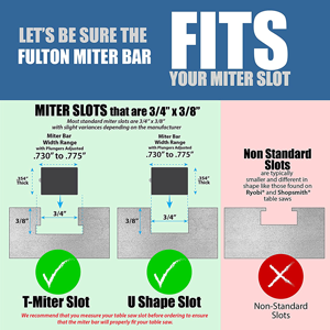 18" Precision Steel Miter Bar