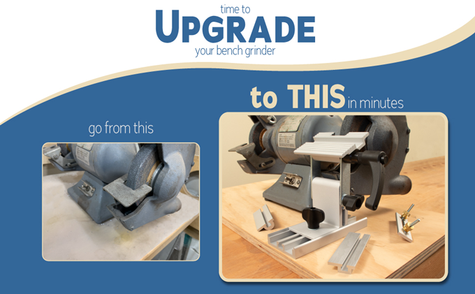 Adjustable Replacement Tool Rest Sharpening Jig