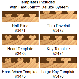 Fast Joint Deluxe Router Jig and Template Joinery Set