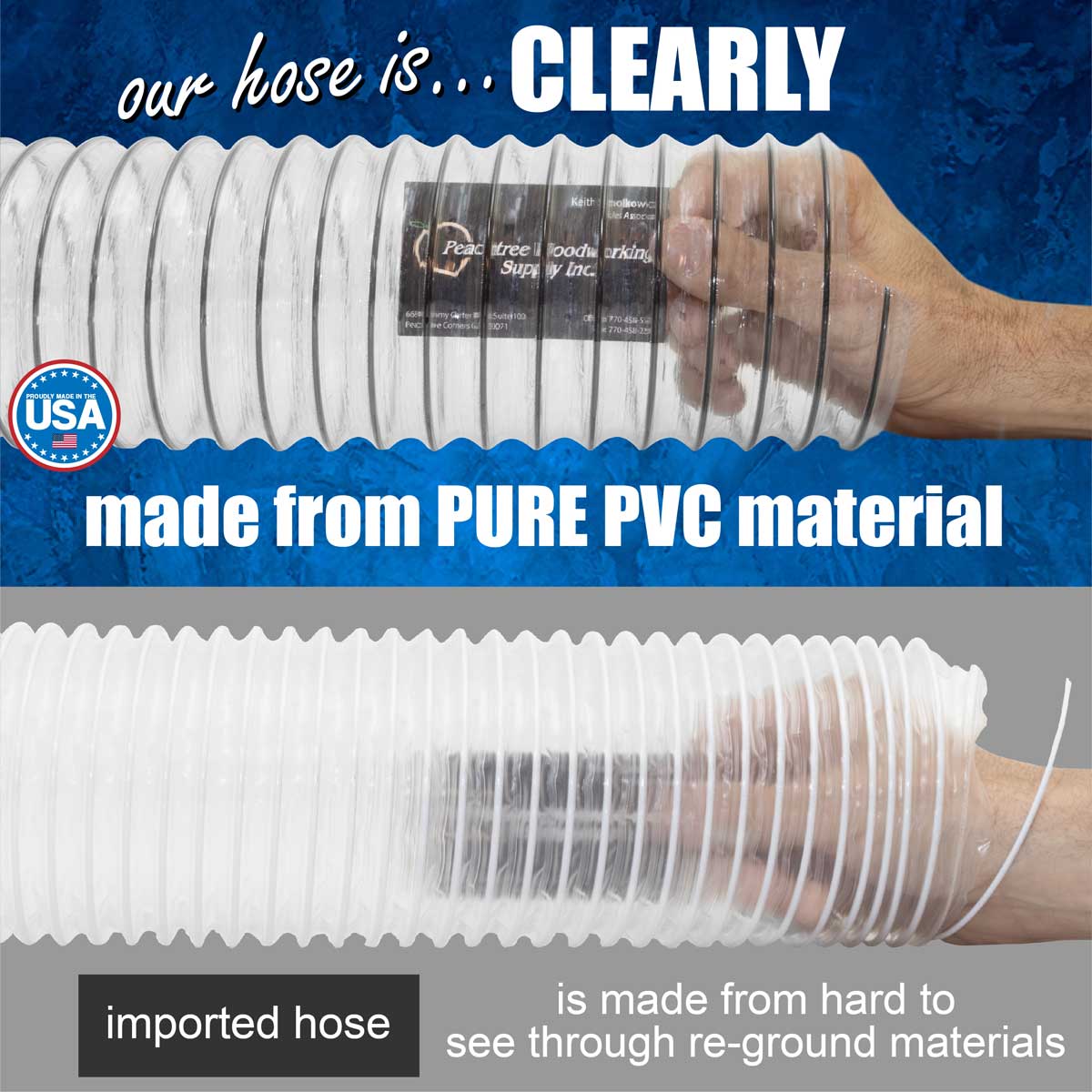 Heavy Duty Clear PVC Flex Hose