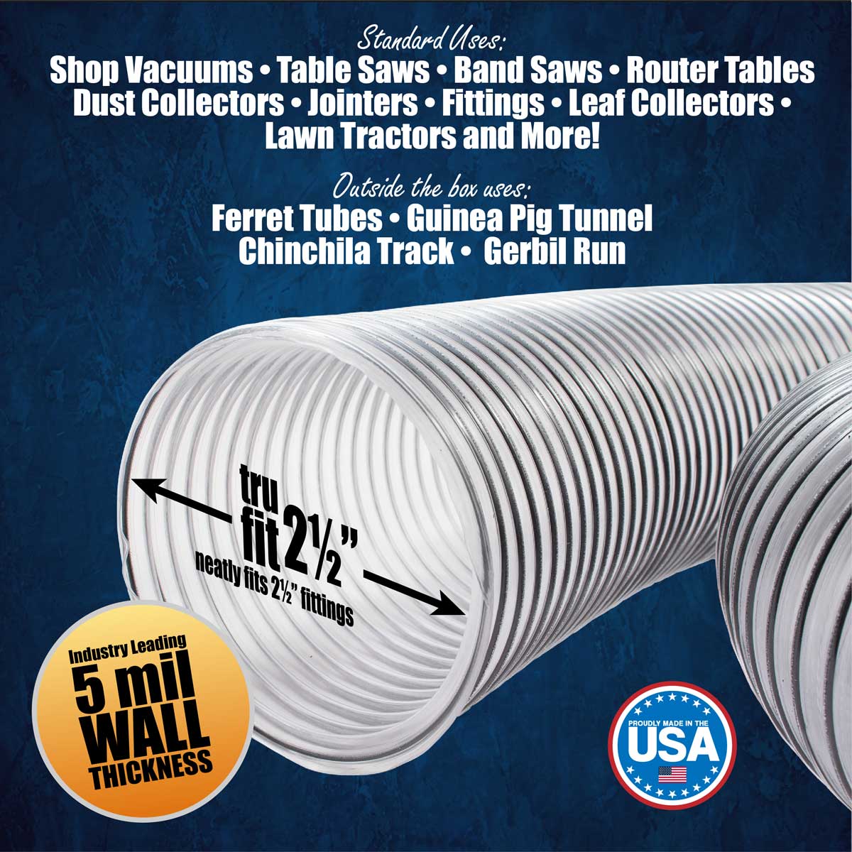 Heavy Duty Clear PVC Flex Hose