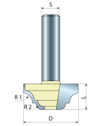 Cove & Bead Groove Router Bit