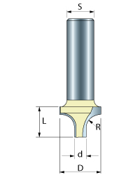 Plunging Round Over Router Bit