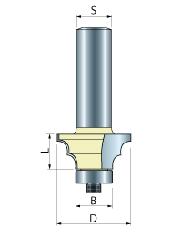 Double Round Over Router Bit