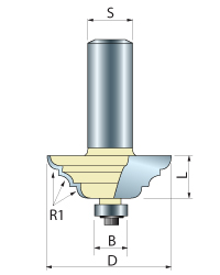 Double Cove & Bead Router Bit