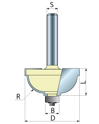 Stepped Cove Router Bit