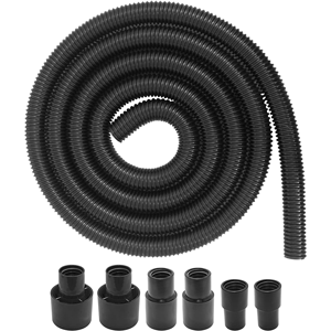 Heavy Duty Clear PVC Flex Hose with 2 Hose Clamps